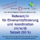 Ausschreibung Ehrenamtskoordination