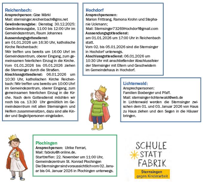 Sternsingeraktion 2026 in unseren Gemeinden Seite 2