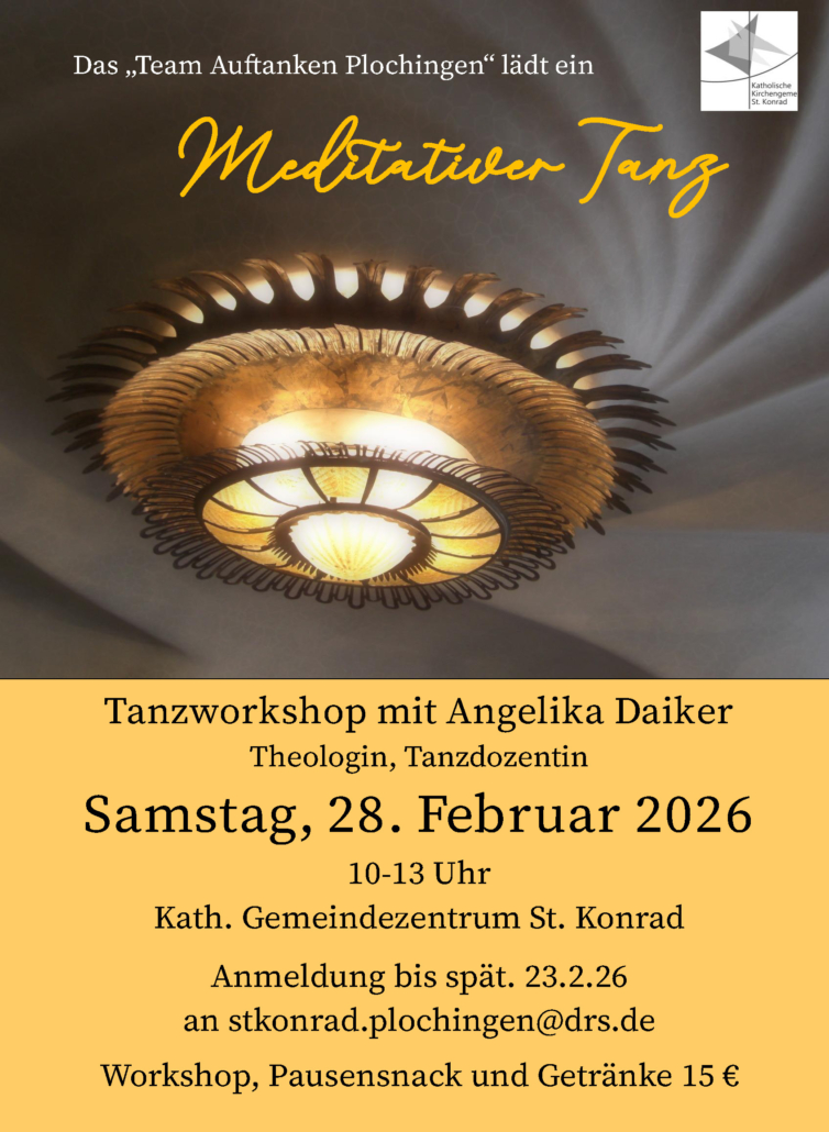 Plakat meditat. Tanz 28.02.26