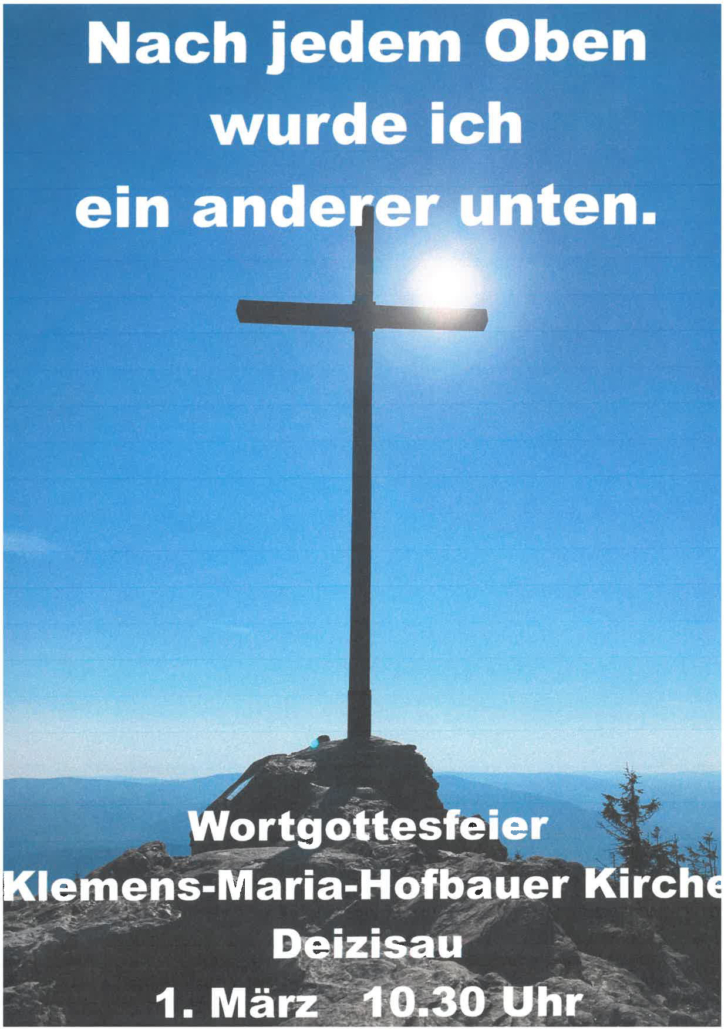 Wortgottesfeier 1.3.26Deizisau