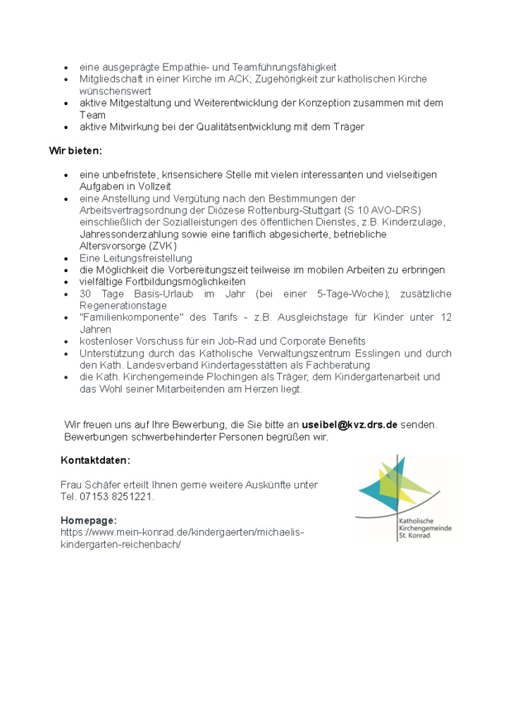 2026-03-31_Ausschreibung_Leitung_Michaelis-Kiga_geänderte Öffnungszeiten_Seite_2